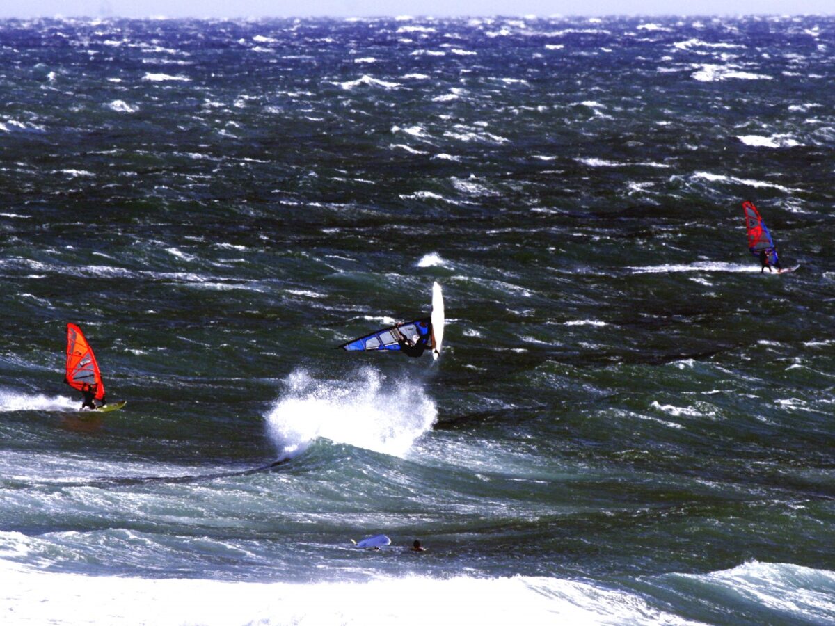 Wind surfing at Omaezaki